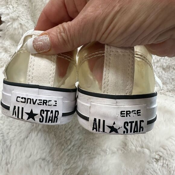 Converse Y2K Clear White Transparent See Trough Low Top Sneakers Size 7 148633C - Picture 5 of 10